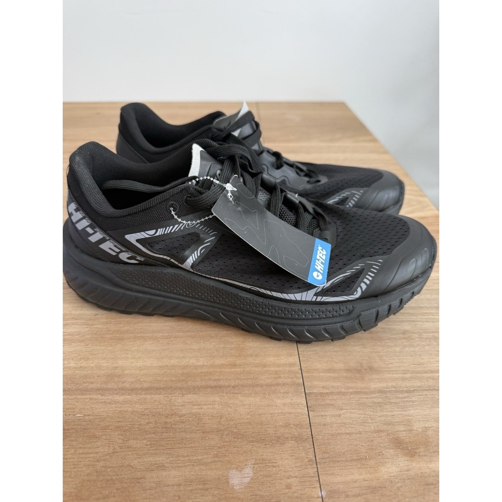Hi-Tec Revitalize Low Trail Running‎ Shoes Black Men's 10.5 New With Tags